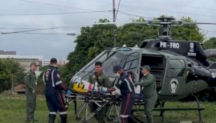 Resgate no interior: Criança de 6 anos vítima de acidente de moto é transferida pelo GTA para hospital em Aracaju